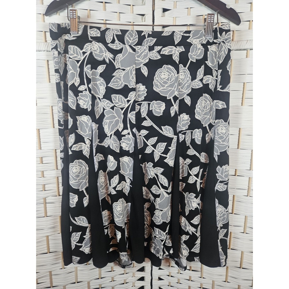 Sami & Jo Womens Elastic Waist Floral Skirt Sz XL Bloomcore Cottagecore